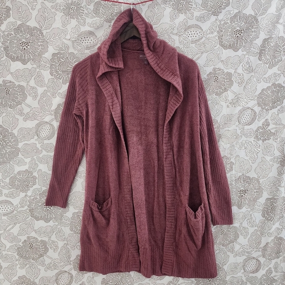 Barefoot Dreams Sweaters - Barefoot Dreams Cozy Chic Lite Size S Sweater Cardigan Fuzzy Open Front